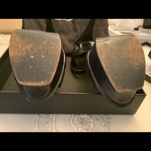 YSL Tribute platform sandal navy 40 1/2 - Picture 10 of 10